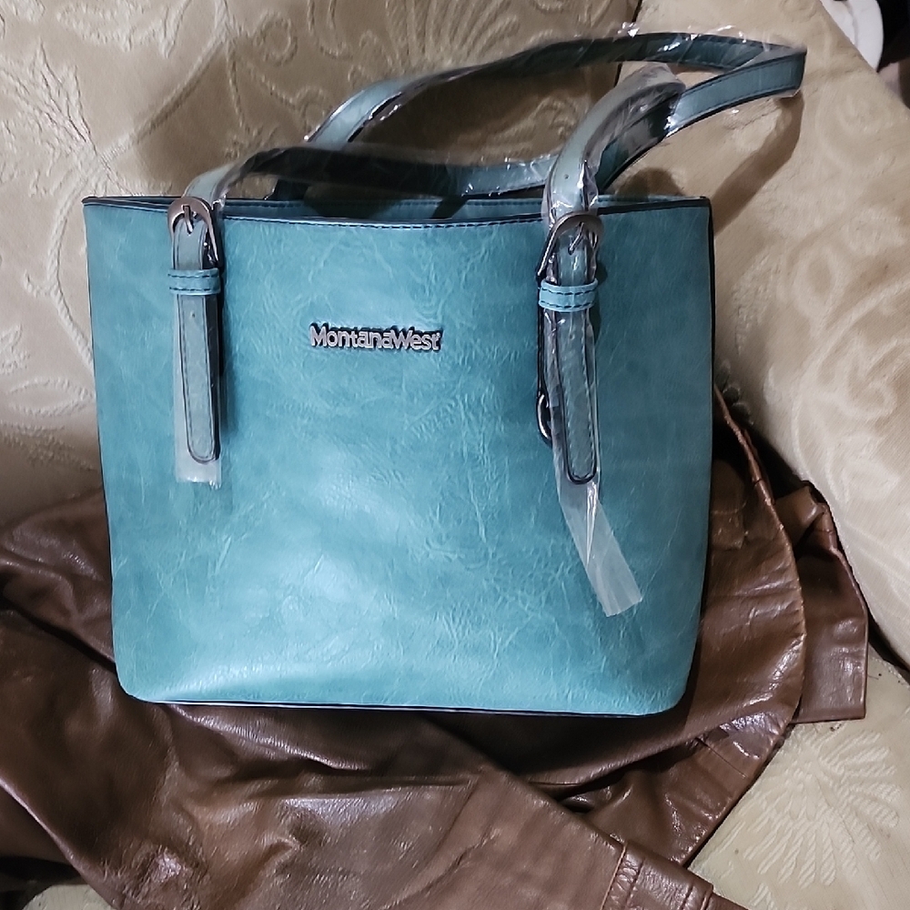 COPY - Montana West Blue Tote Bag